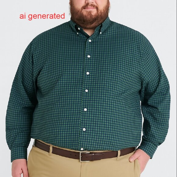 Izod Mens Casual Dress Shirt Size 4XL/TG Big & Tall DXL - Picture 1 of 5
